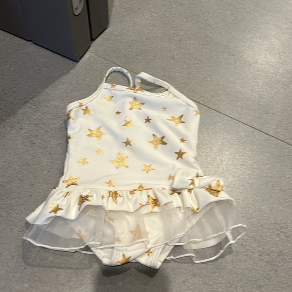 7 baby swim suits infant- 3-6mo. Posh peanut, rufflebutts, Janie+jack, little me